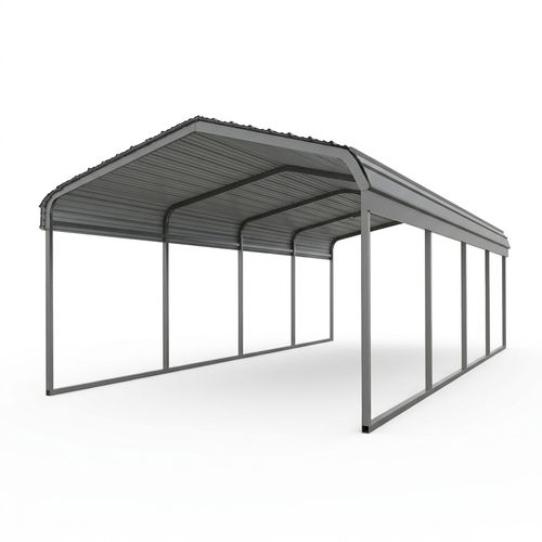 FILLOSLOV 10x20 FT Heavy Duty Metal Carport with Vertical Roof