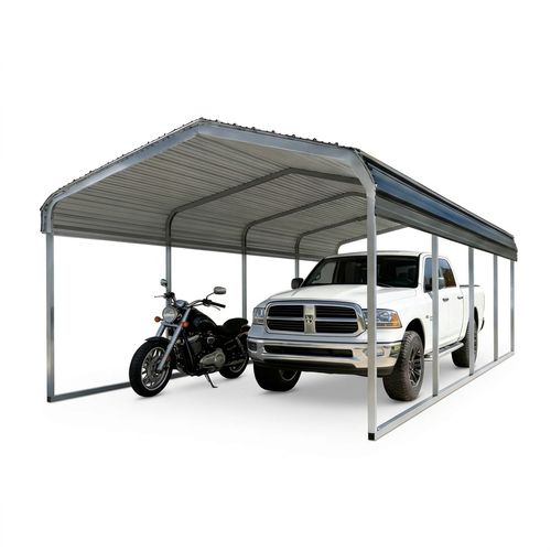 FILLOSLOV Oversized 12x20 FT Galvanized Steel Carport